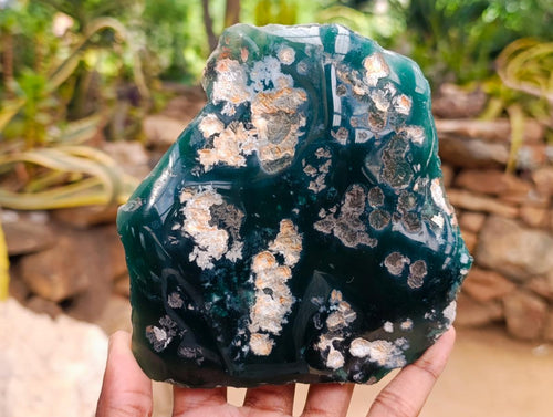 Polished On One Side Mtorolite Chrysoprase Plates x 6 From Mutorashanga, Zimbabwe - Toprock Gemstones and Minerals 