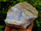 Natural Blue Lace Agate Geode Specimens x 4 From Nsanje, Malawi - Toprock Gemstones and Minerals 