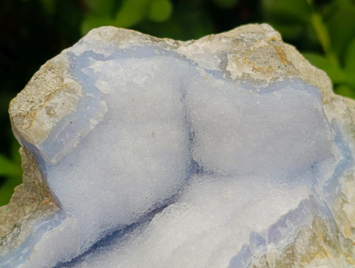 Natural Blue Lace Agate Geode Specimens x 4 From Nsanje, Malawi - Toprock Gemstones and Minerals 