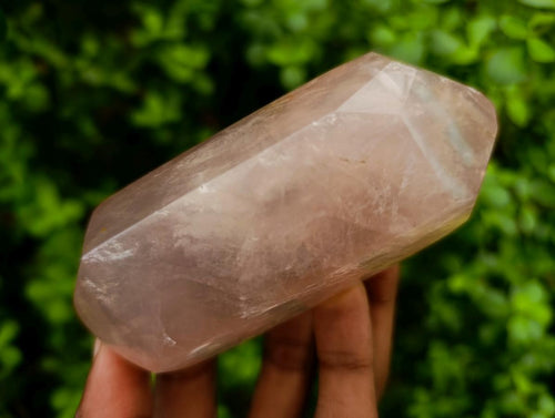 Polished Double Terminated Gemmy Rose Quartz Crystals x 6 From Madagascar - Toprock Gemstones and Minerals 