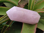Polished Large Gemmy Rose Quartz Crystals x 2 From Madagascar - Toprock Gemstones and Minerals 
