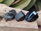 Natural Schorl Black Tourmaline with Smokey Quartz and Hyalite Opal x 12 From Erongo, Namibia - Toprock Gemstones and Minerals 