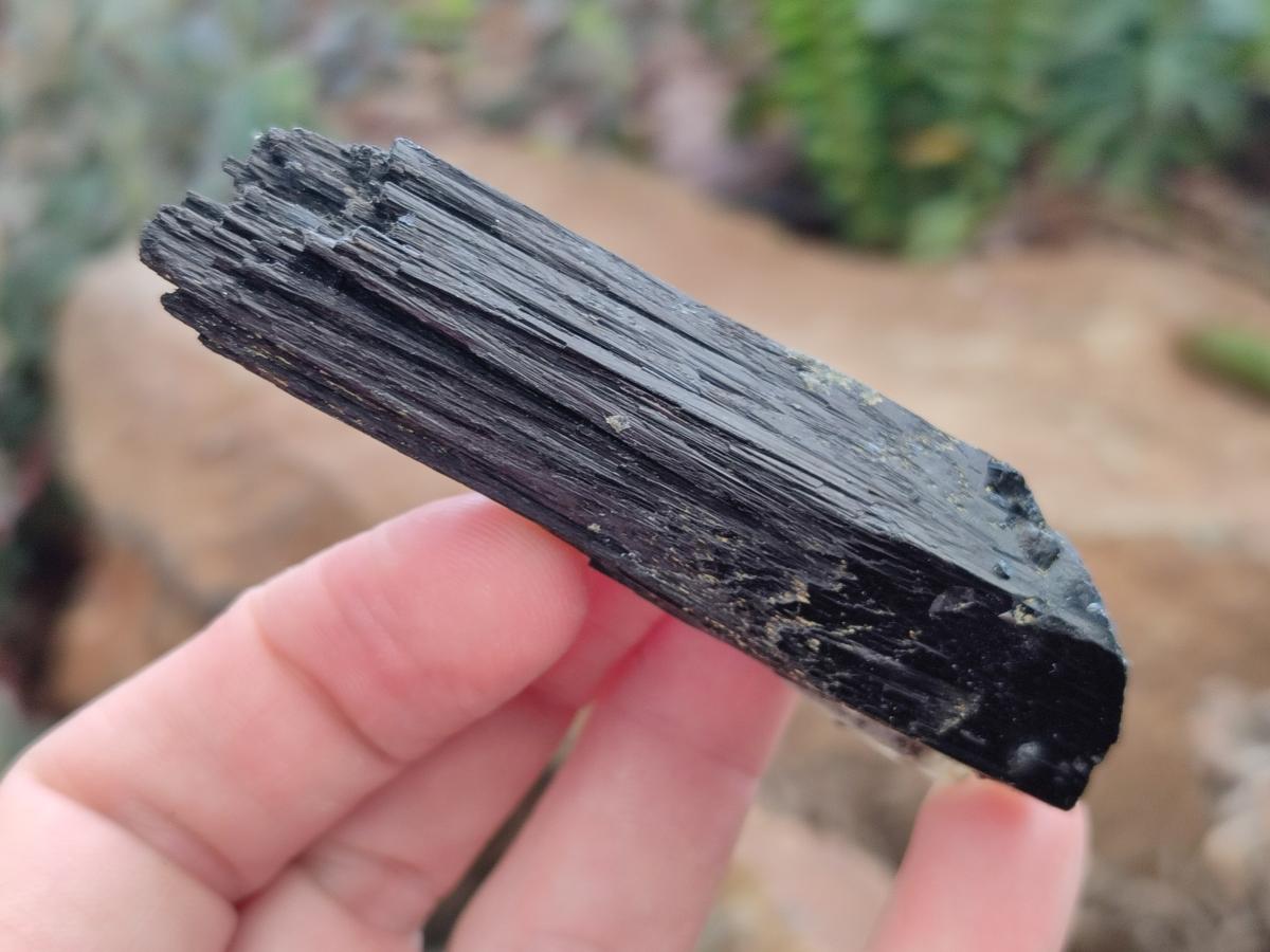 Natural Schorl Black Tourmaline with Smokey Quartz and Hyalite Opal x 12 From Erongo, Namibia - Toprock Gemstones and Minerals 