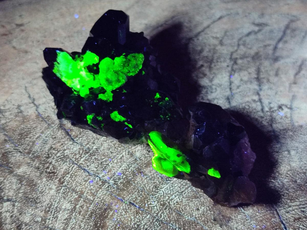 Natural Schorl Black Tourmaline with Smokey Quartz and Hyalite Opal x 12 From Erongo, Namibia - Toprock Gemstones and Minerals 