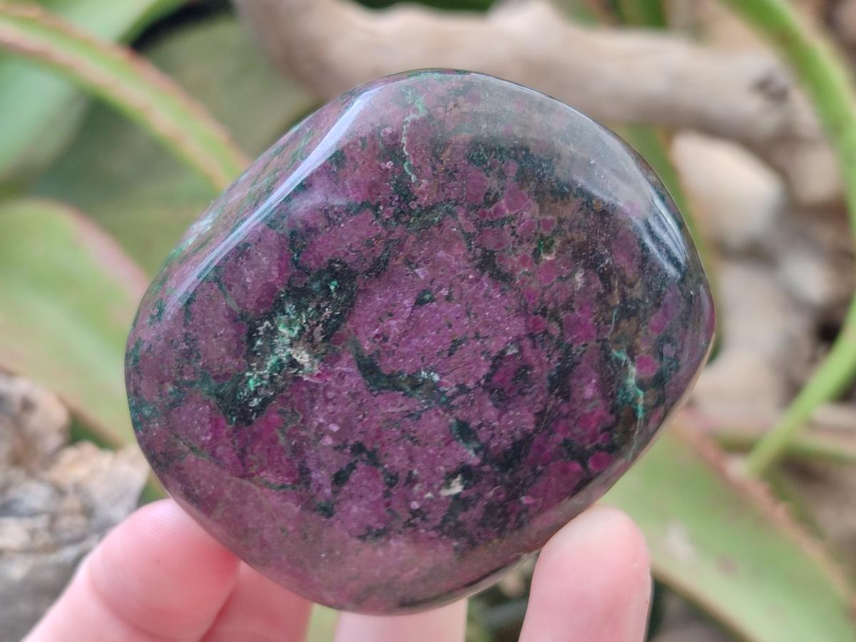Polished Ruby Corundum In Chrome Verdite Free Forms x 3 From Mutoko, Zimbabwe - Toprock Gemstones and Minerals 