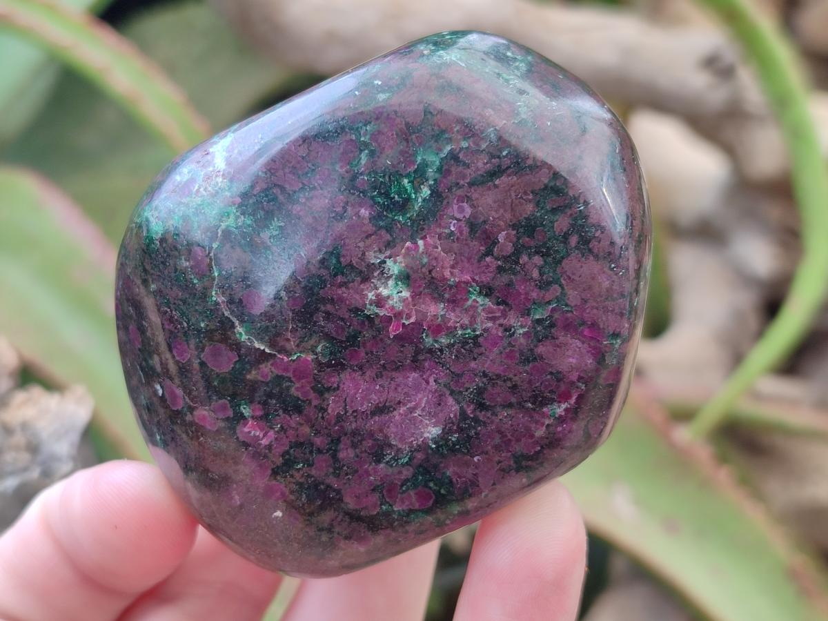 Polished Ruby Corundum In Chrome Verdite Free Forms x 3 From Mutoko, Zimbabwe - Toprock Gemstones and Minerals 