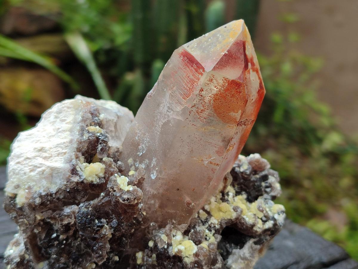Natural Smokey Quartz Clusters with Associated Minerals x 2 From Erongo, Namibia - Toprock Gemstones and Minerals 