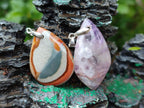 Polished Multi Mineral Pendants x 12 From Madagascar - Toprock Gemstones and Minerals 