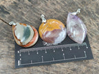 Polished Multi Mineral Pendants x 12 From Madagascar - Toprock Gemstones and Minerals 