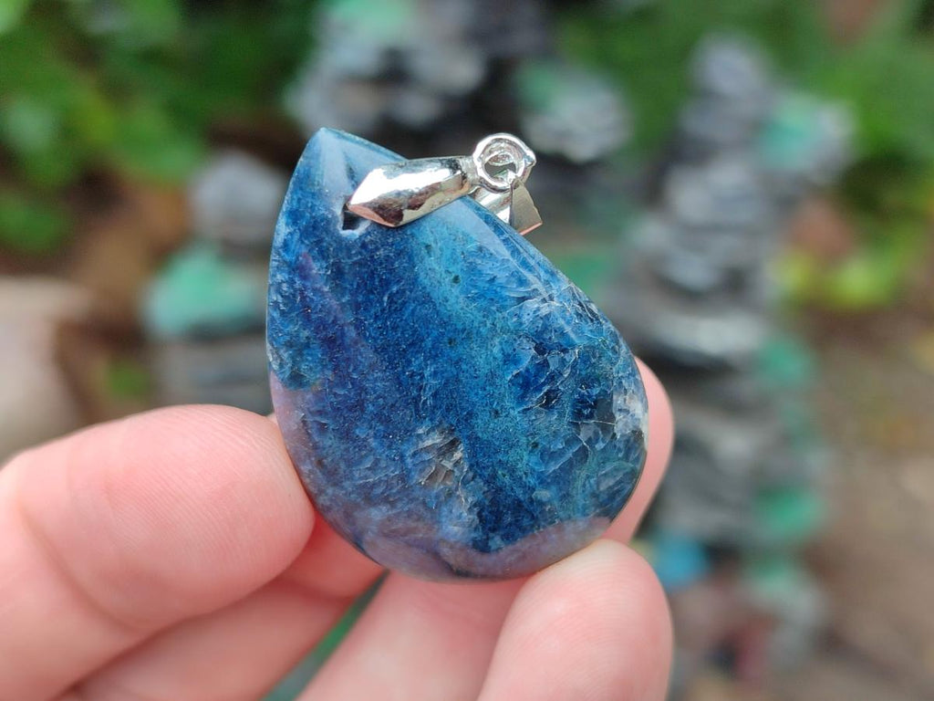 Polished Multi Mineral Pendants x 12 From Madagascar - Toprock Gemstones and Minerals 