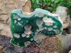 Polished On One Side Mtorolite Chrysoprase Plates x 6 From Mutorashanga, Zimbabwe - Toprock Gemstones and Minerals 