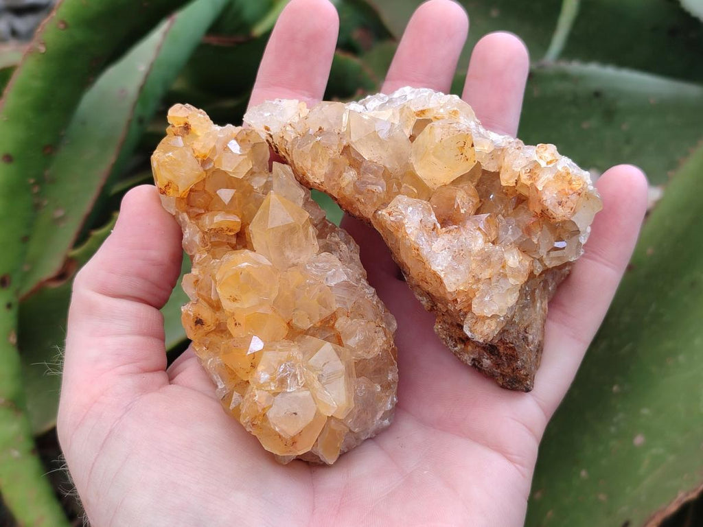 Natural Limonite Quartz Clusters x 12 From Solwezi, Zambia - Toprock Gemstones and Minerals 