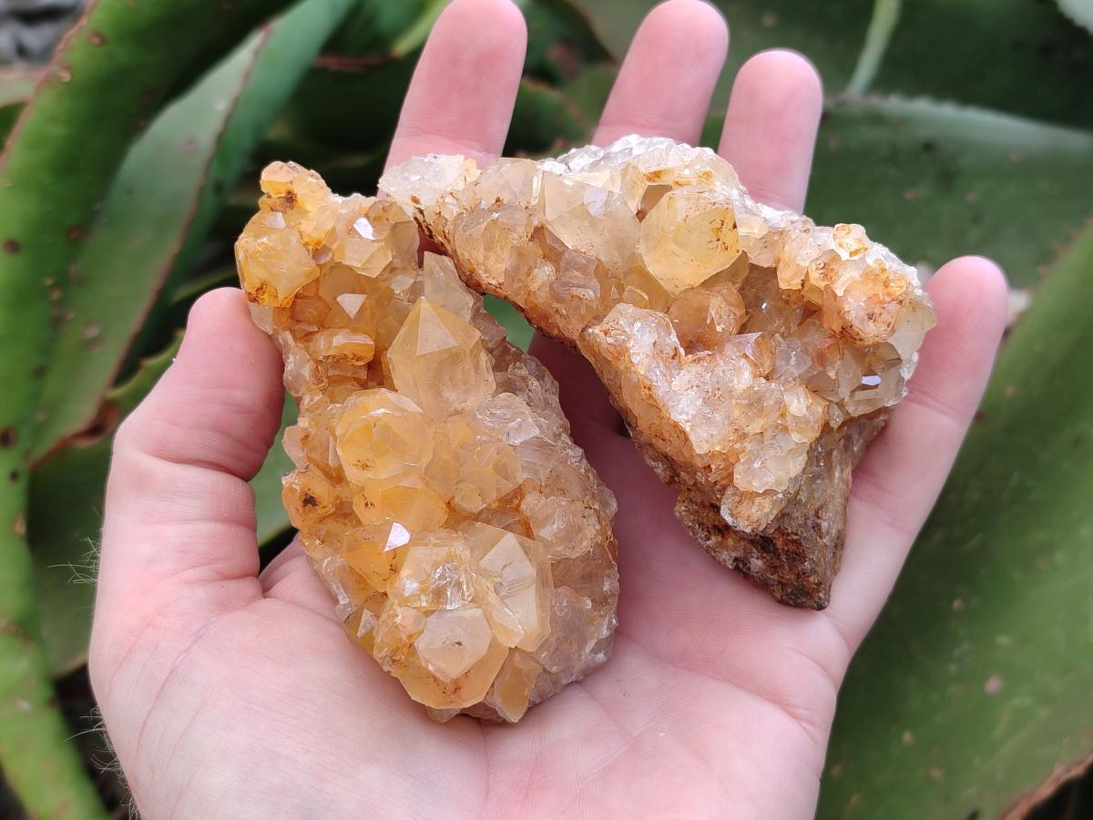 Natural Limonite Quartz Clusters x 12 From Solwezi, Zambia - Toprock Gemstones and Minerals 