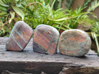 Polished Rare Purple Sunset Flash Labradorite Standing Free Forms x 12 From Madagascar - Toprock Gemstones and Minerals 