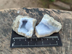 Natural Blue Lace Agate Geode Specimens x 35 From Nsanje, Malawi - Toprock Gemstones and Minerals 
