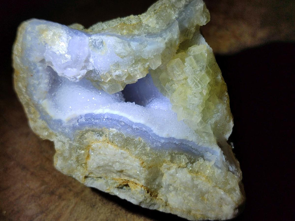 Natural Blue Lace Agate Geode Specimens x 35 From Nsanje, Malawi - Toprock Gemstones and Minerals 