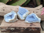 Natural Blue Lace Agate Geode Specimens x 35 From Nsanje, Malawi - Toprock Gemstones and Minerals 