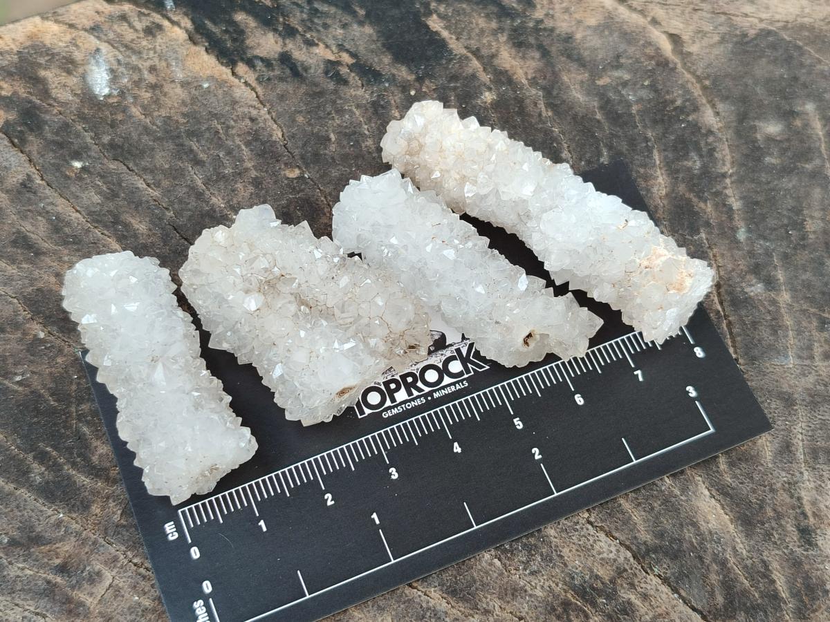 Natural Drusy Snow Finger Crystals x 70 From Albert's Mountain, Lesotho - Toprock Gemstones and Minerals 
