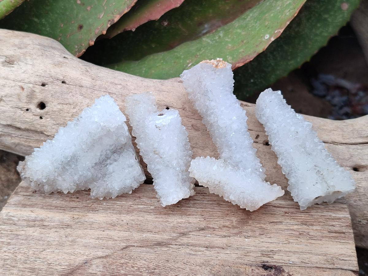 Natural Drusy Snow Finger Crystals x 70 From Albert's Mountain, Lesotho - Toprock Gemstones and Minerals 