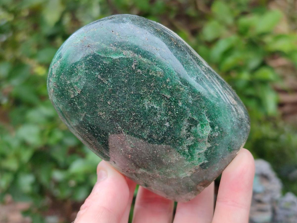 Polished Fuchsite Quartz Standing Free Forms x 3 From Andakatany, Madagascar - Toprock Gemstones and Minerals 