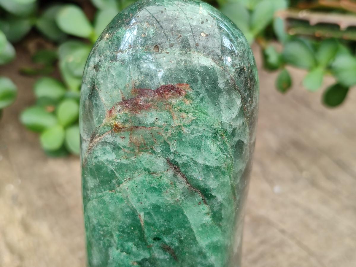 Polished Fuchsite Quartz Standing Free Forms x 3 From Andakatany, Madagascar - Toprock Gemstones and Minerals 