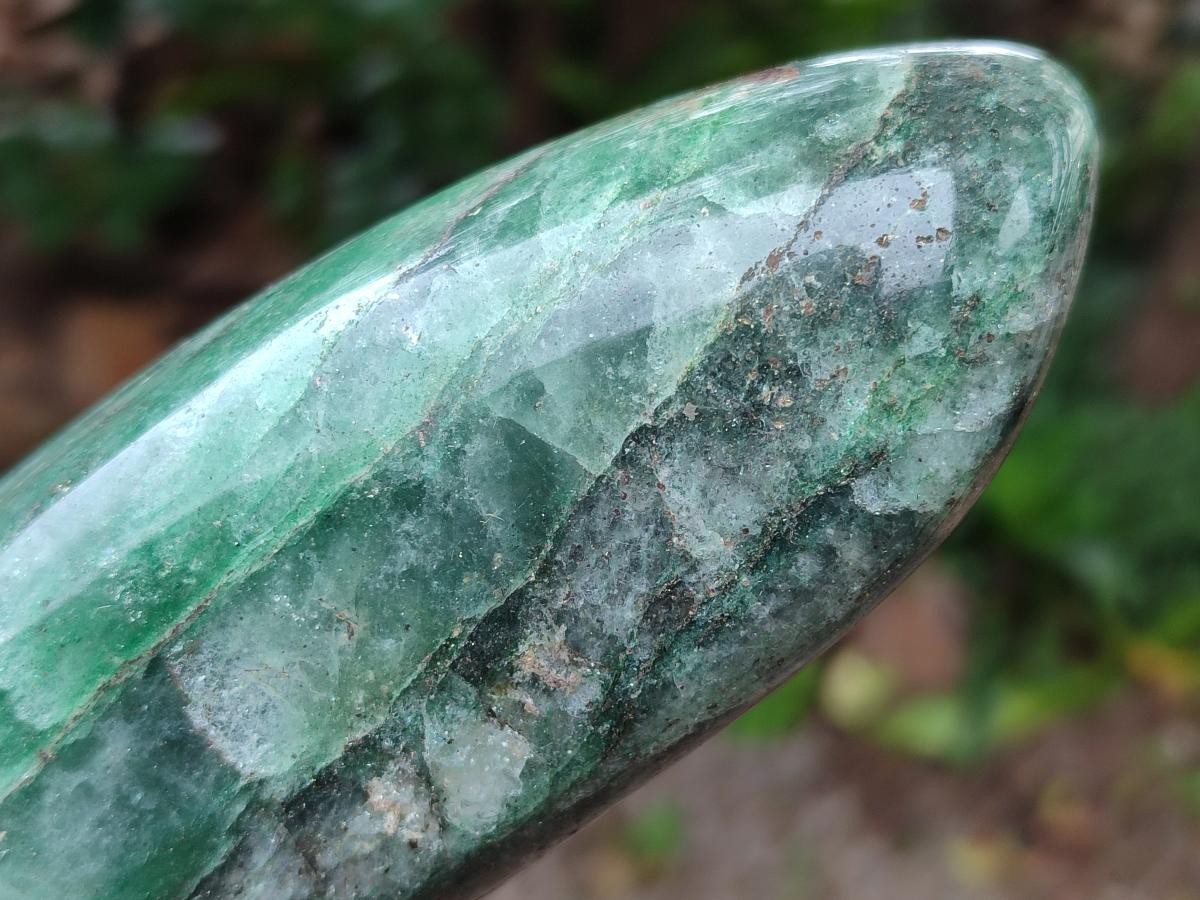 Polished Fuchsite Quartz Standing Free Forms x 3 From Andakatany, Madagascar - Toprock Gemstones and Minerals 