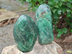 Polished Fuchsite Quartz Standing Free Forms x 3 From Andakatany, Madagascar - Toprock Gemstones and Minerals 
