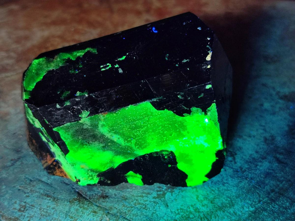 Natural Schorl Black Tourmaline with Smokey Quartz and Hyalite Opal x 6 From Erongo, Namibia - Toprock Gemstones and Minerals 