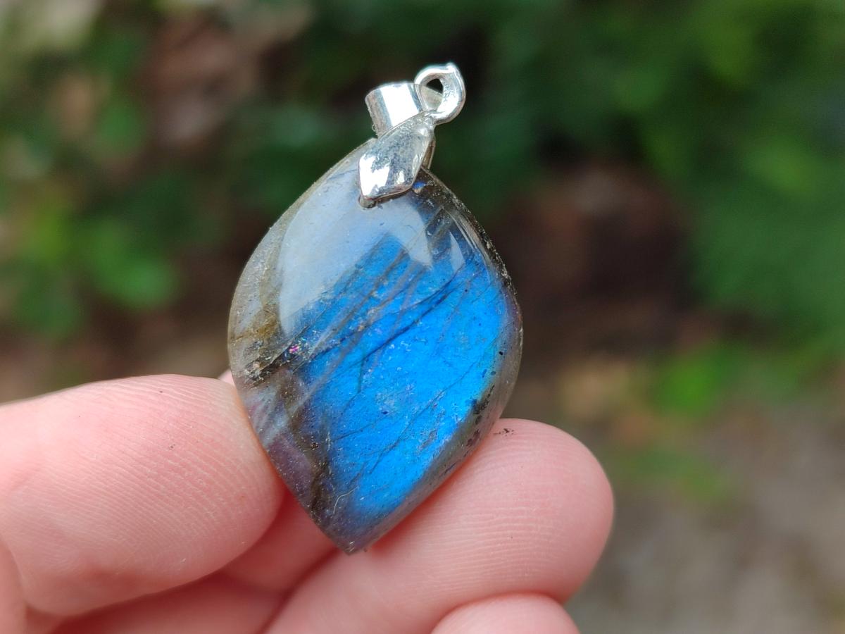 Polished Labradorite Pendants x 20 From Madagascar - Toprock Gemstones and Minerals 