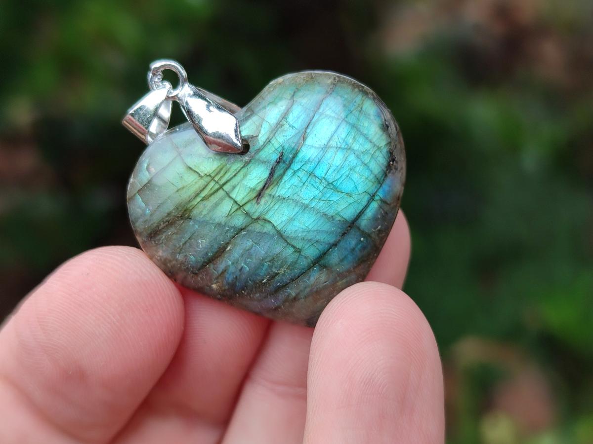 Polished Labradorite Pendants x 20 From Madagascar - Toprock Gemstones and Minerals 