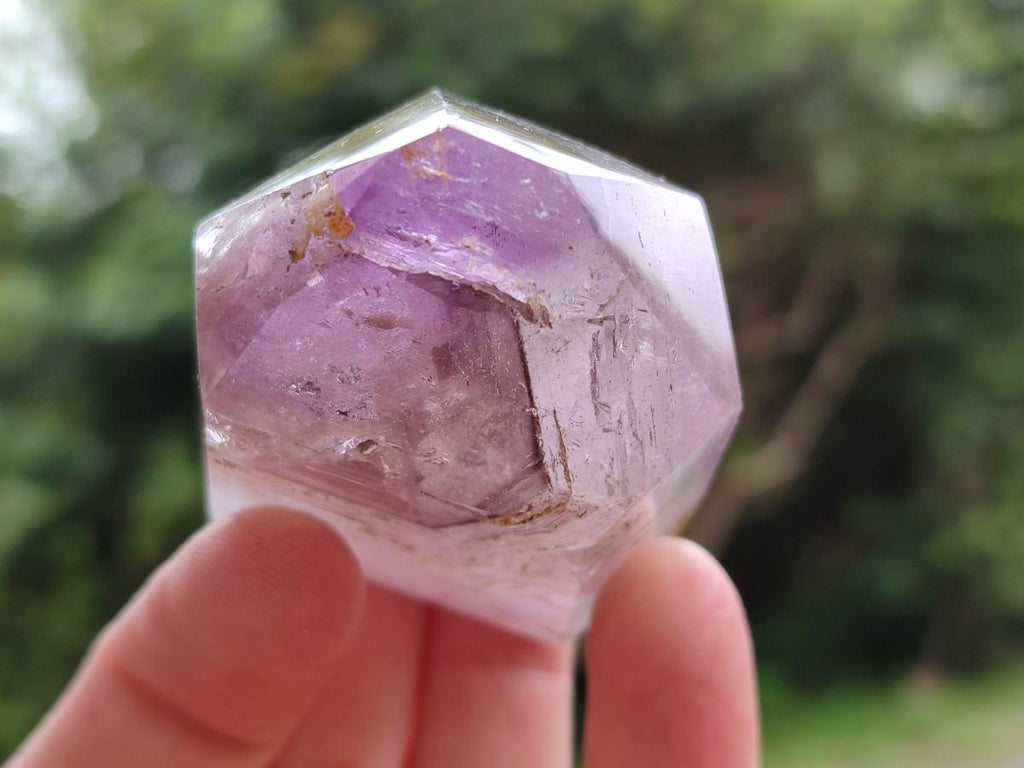 Natural Window Smokey Amethyst Crystals x 2 From Ambatondrazaka, Madagascar - Toprock Gemstones and Minerals 