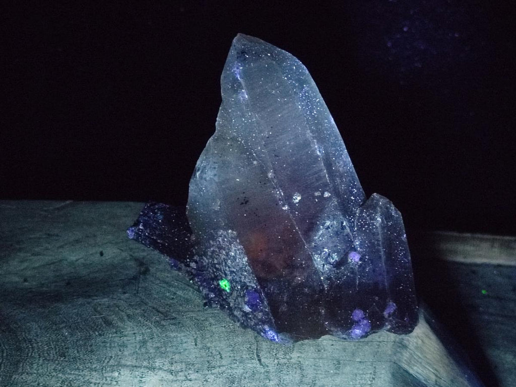 Natural Smokey Quartz Crystals with Black Tourmaline x 2 From Erongo, Namibia - Toprock Gemstones and Minerals 