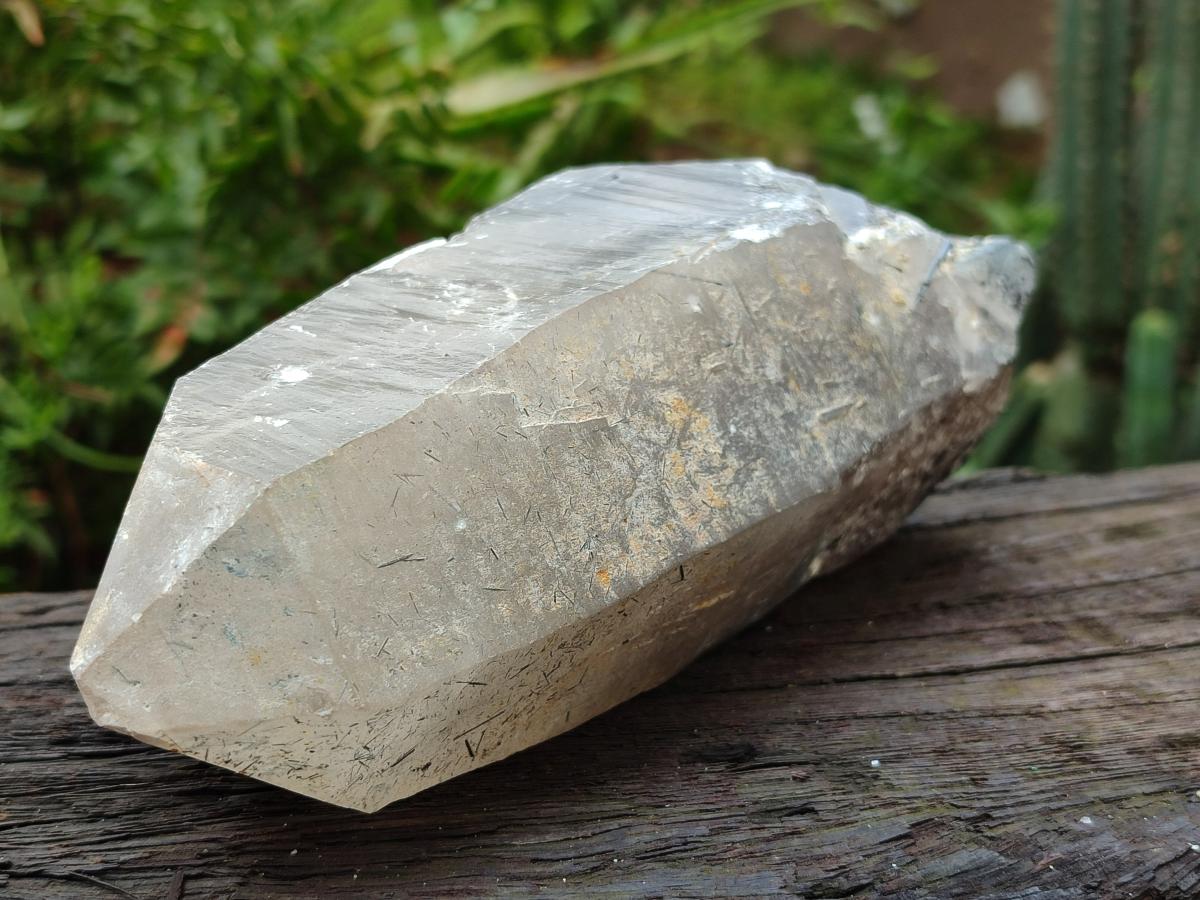 Natural Smokey Quartz Crystals with Black Tourmaline x 2 From Erongo, Namibia - Toprock Gemstones and Minerals 