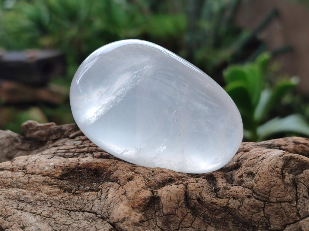Polished Girasol Pearl Quartz Palm Stones x 24 From Ambatondrazaka, Madagascar - Toprock Gemstones and Minerals 
