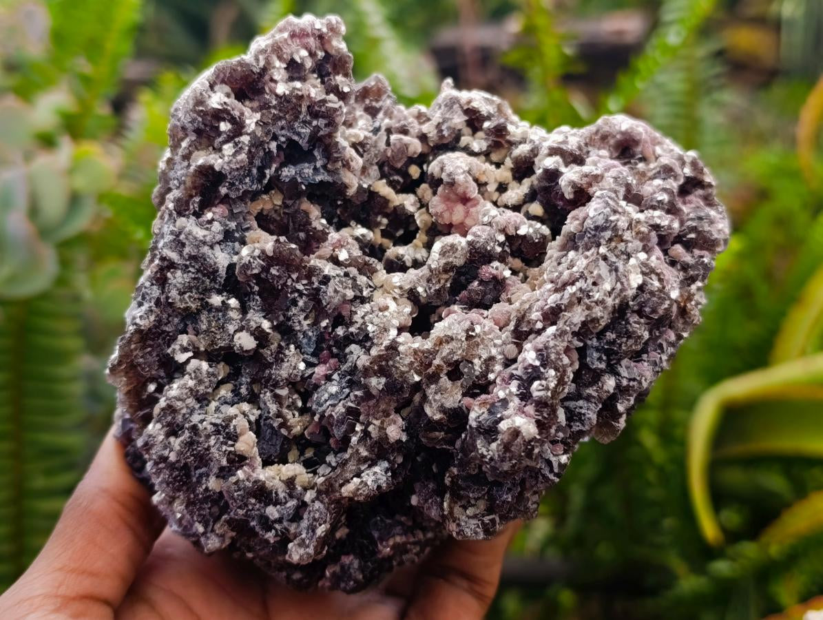 Natural Smokey Fluorite with yellow Muscovite Mica specimens x 3 From Erongo, Namibia - Toprock Gemstones and Minerals 