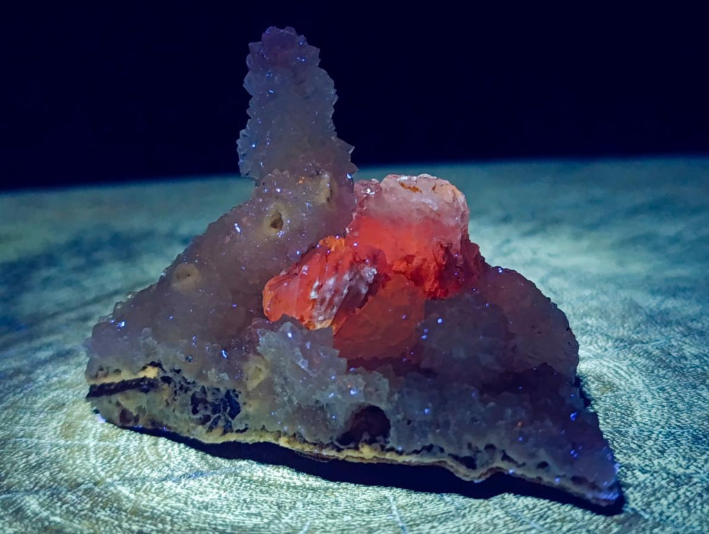 Natural Drusy Snow Finger Clusters x 12 From Albert's Mountain, Lesotho - Toprock Gemstones and Minerals 