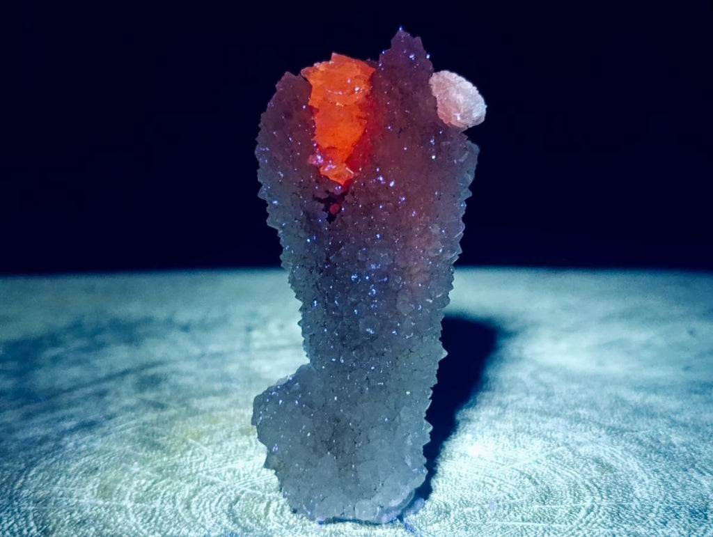 Natural Drusy Snow Finger Clusters x 12 From Albert's Mountain, Lesotho - Toprock Gemstones and Minerals 