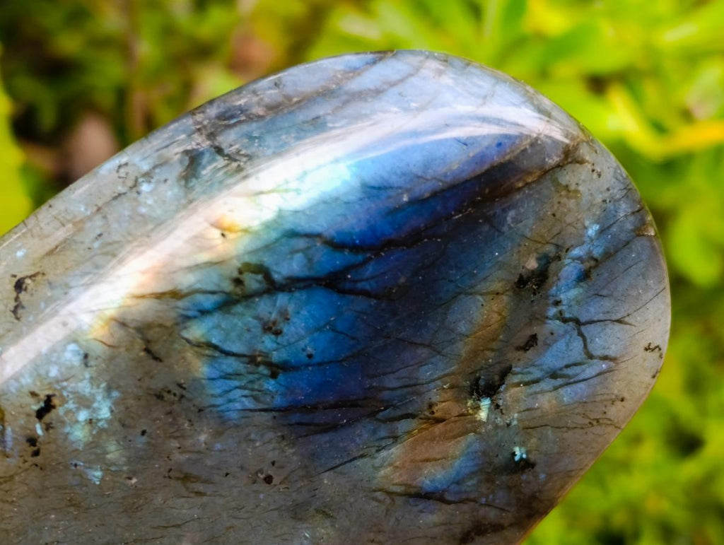 Polished Labradorite Standing Free Forms x 2 From Madagascar - Toprock Gemstones and Minerals 
