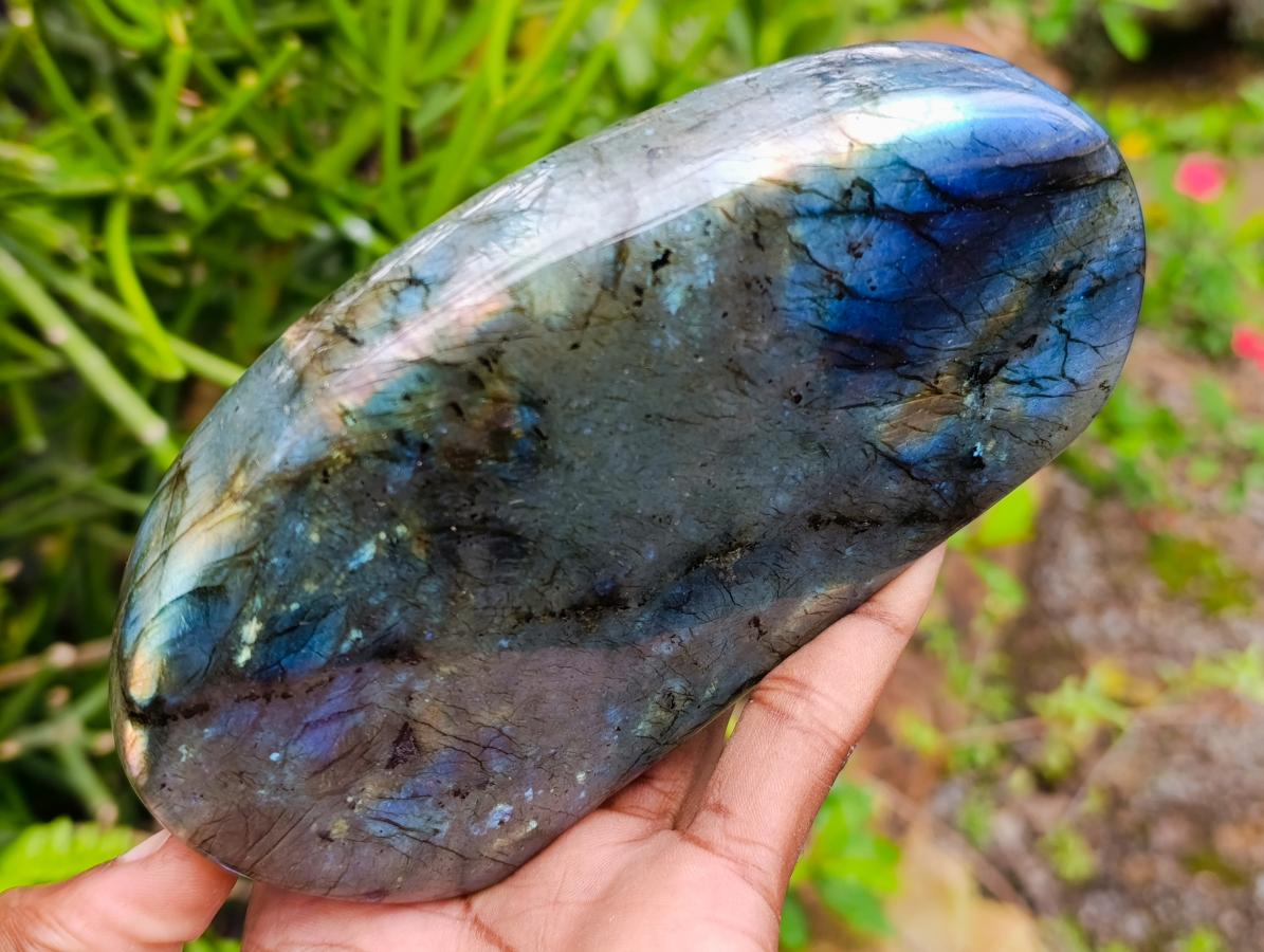 Polished Labradorite Standing Free Forms x 2 From Madagascar - Toprock Gemstones and Minerals 