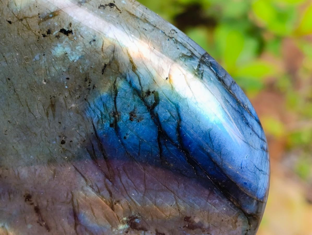 Polished Labradorite Standing Free Forms x 2 From Madagascar - Toprock Gemstones and Minerals 
