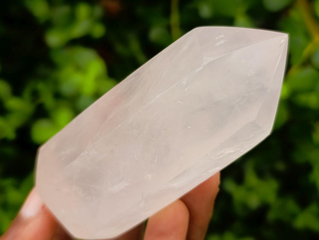 Polished Gemmy Rose Quartz Crystals x 12 From Madagascar - Toprock Gemstones and Minerals 