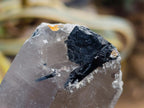 Natural Smokey Quartz Crystals with Schorl, Feldspar and Hyalite Opal x 2 From Erongo, Namibia - Toprock Gemstones and Minerals 