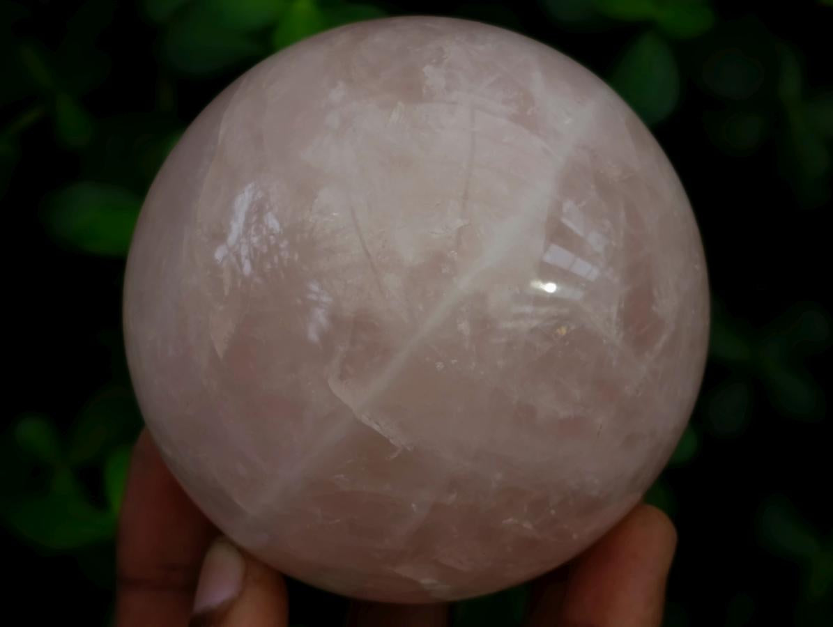 Polished Gemmy Star Rose Quartz Spheres x 3 From Madagascar - Toprock Gemstones and Minerals 