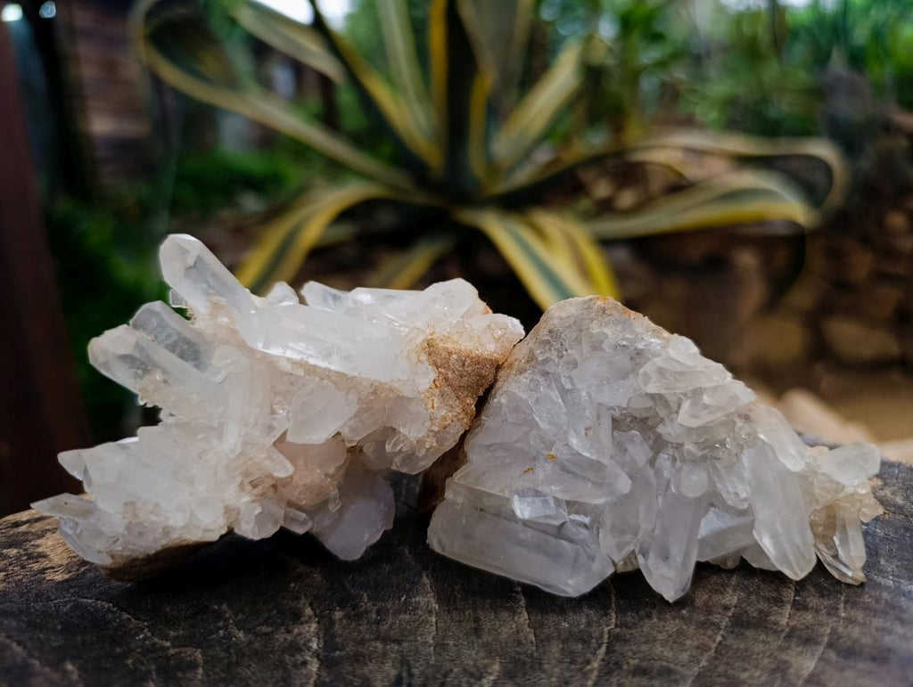 Natural Clear Quartz Clusters x 12 From Madagascar - Toprock Gemstones and Minerals 