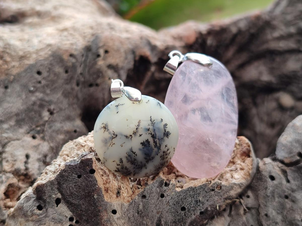 Polished Mixed Mineral Pendants x 20 From Madagascar - Toprock Gemstones and Minerals 