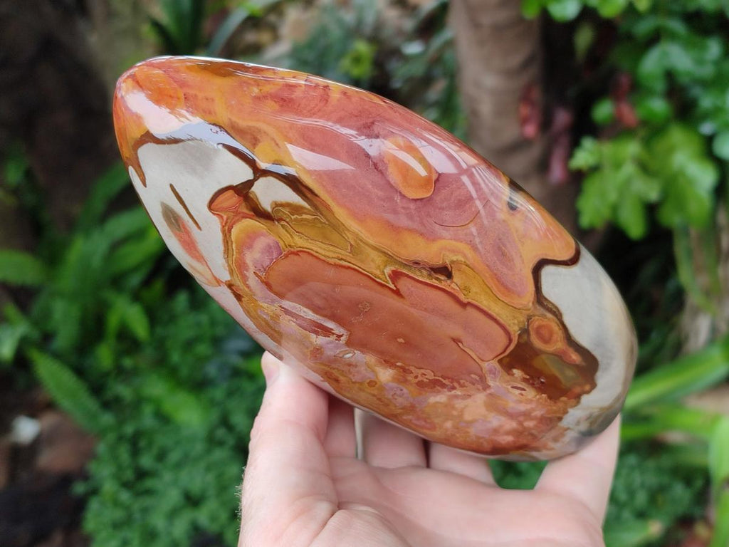 Polished Polychrome Jasper Standing Free Form x 3 From NW Coast, Madagascar - Toprock Gemstones and Minerals 