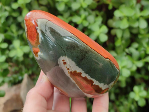 Polished Polychrome Jasper Standing Free Form x 3 From NW Coast, Madagascar - Toprock Gemstones and Minerals 