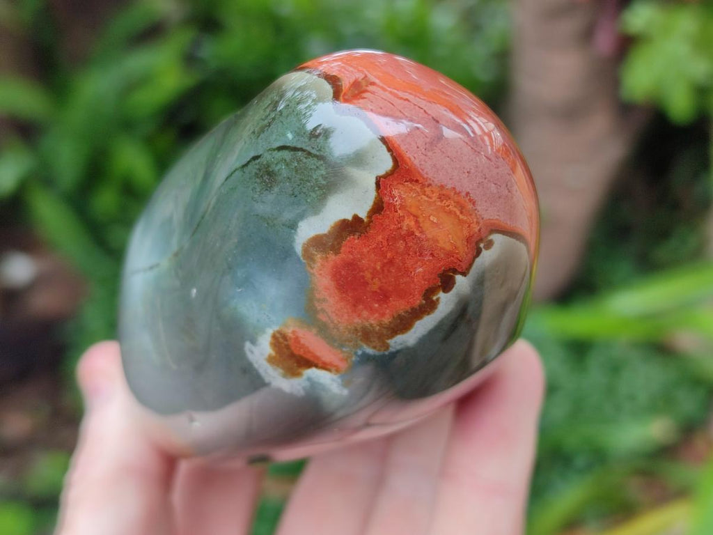 Polished Polychrome Jasper Standing Free Form x 3 From NW Coast, Madagascar - Toprock Gemstones and Minerals 