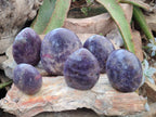 Polished Lepidolite Standing Free Forms x 6 From Ambatondrazaka, Madagascar - Toprock Gemstones and Minerals 
