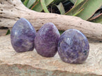 Polished Lepidolite Standing Free Forms x 6 From Ambatondrazaka, Madagascar - Toprock Gemstones and Minerals 